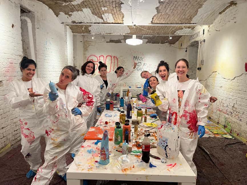 Action Painting Vienna - What you create: cloth vs stretched canvas and how to pack it