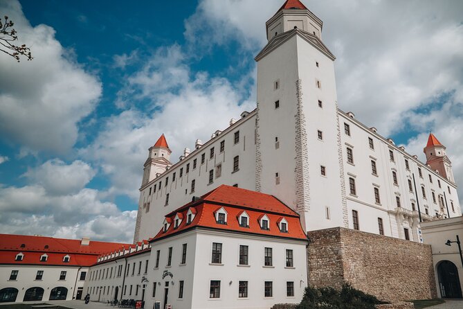 Budapest and Bratislava One Day Experience from Vienna - Bratislava Castle courtyard views over the Danube (no interior required)