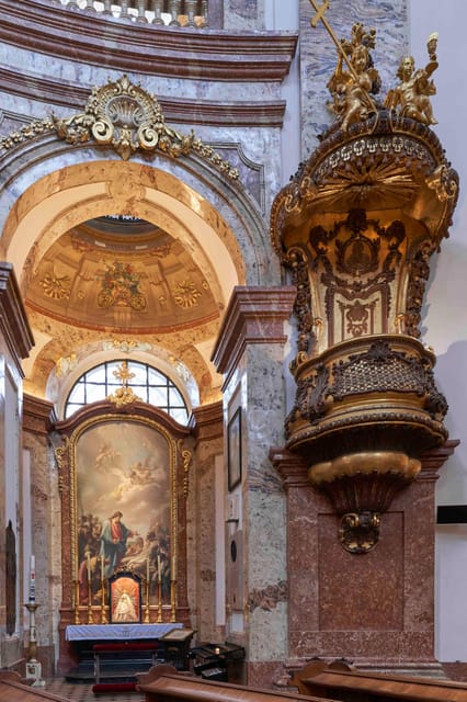 Karlskirche Entry Ticket with Panoramic Terrace Access - Inside the church, where the Baroque pulls your eyes upward