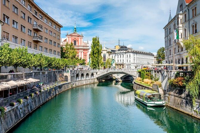 Ljubljana and Lake Bled private day tour from Vienna - Ljubljana old town with a private guide, riverside to Dragon Bridge
