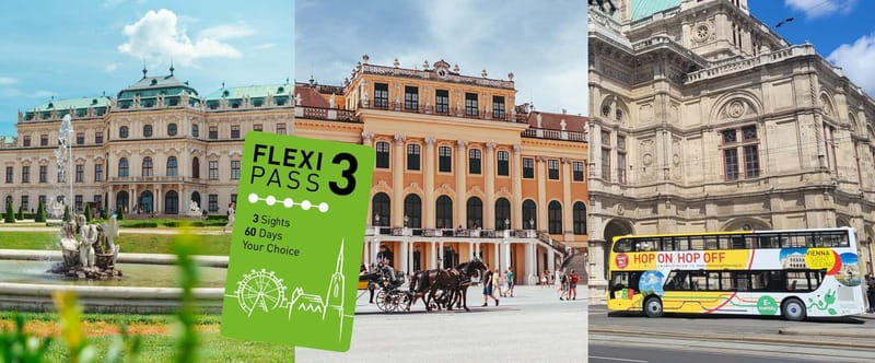 Schönbrunn, Belvedere, HOP ON HOP OFF - Vienna FLEXI Pass - What You Really Get From the Vienna FLEXI Pass