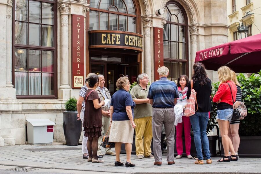 Sweet Vienna Tour: Home of Cakes and Cafe Culture - Walking past Viennas coffeehouse icons, staying outside on purpose