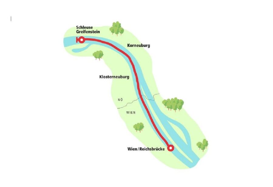 Vienna: 3,5-Hour Danube Cruise "Greek Night" - The cruise route: upstream to Greifenstein lock, then back