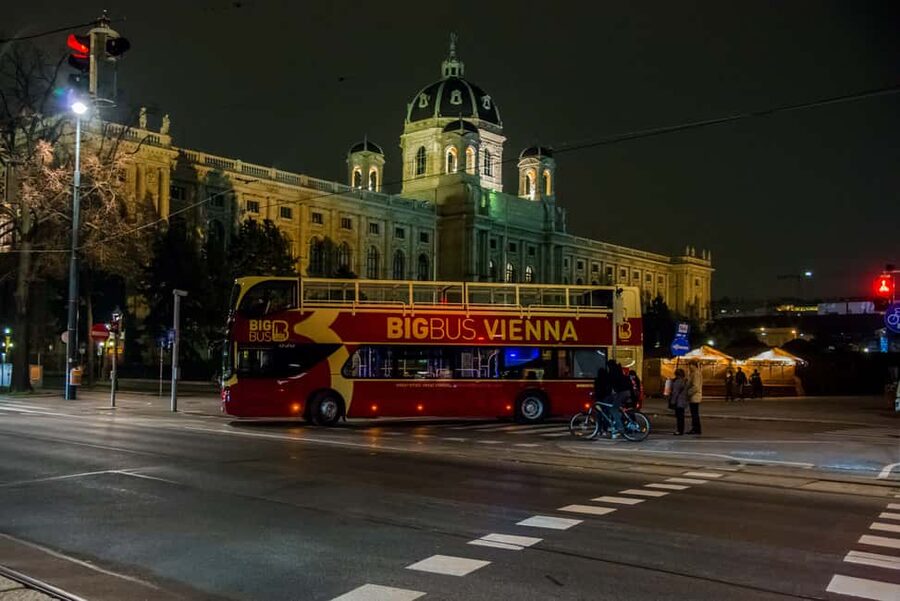 Vienna: Big Bus Evening Sightseeing Bus Tour with Live Guide - Crossing toward Donau City: Vienna’s modern skyline meets old stone