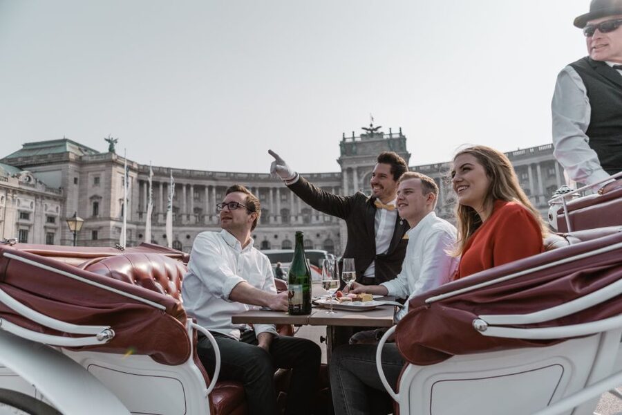 Vienna: Culinary Horse-Drawn Carriage Experience - Meeting at Albertina and Getting Set Up Fast