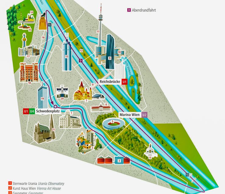 Vienna: Evening Cruise Along The Danube - Price and Value for a $55 Evening Cruise