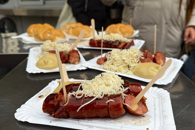 Vienna Guided Food Tour with 8 Food Tastings & A Secret Dish - Kurrentgasse 10 and the Ankeruhr clock: old streets, old timing
