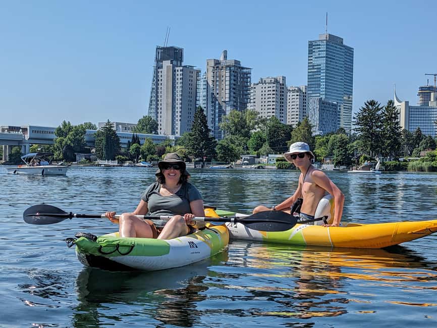 Vienna: Guided Kayaking Tour - Paddling the Alte Donau, from the U-bahn exit to open water
